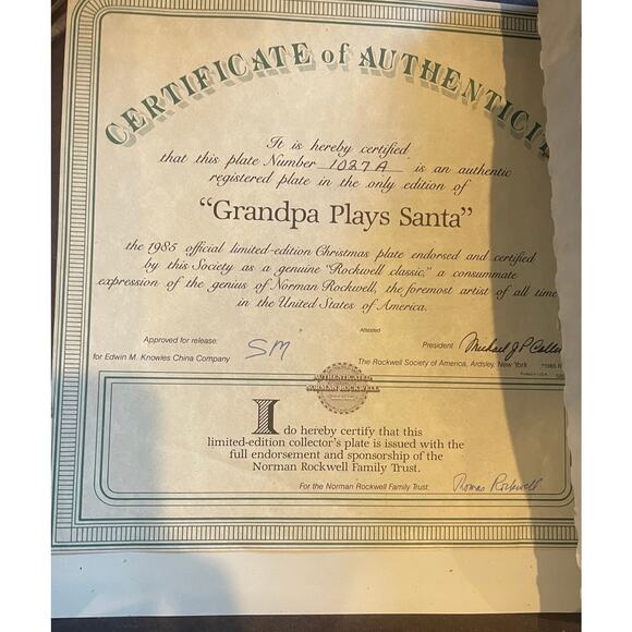 Norman Rockwell Collector Plate  1985 - Picture 3 of 5